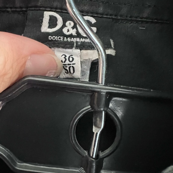 Dolce & Gabbana black women button down short sleeve size 36 Small Vinta… - Picture 3 of 7